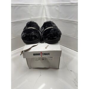 Minnetonka Women's Faux Fur London Slide Slipper
